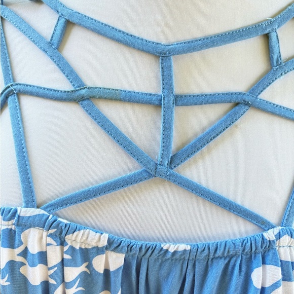 Ava Sky Floral Blue Dress - Picture 4 of 7